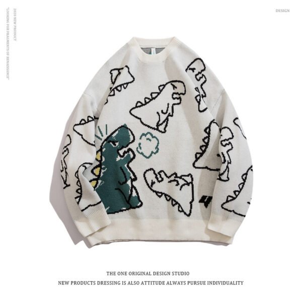 Cute Dino Knitted Pullover - Image 3