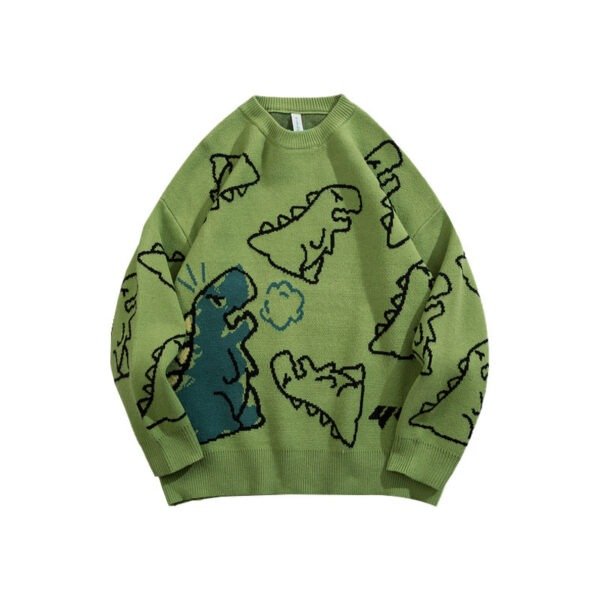 Cute Dino Knitted Pullover - Image 5