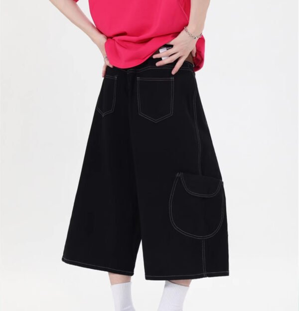 WELT-EMBELLISHED CARGO JORTS - Image 5