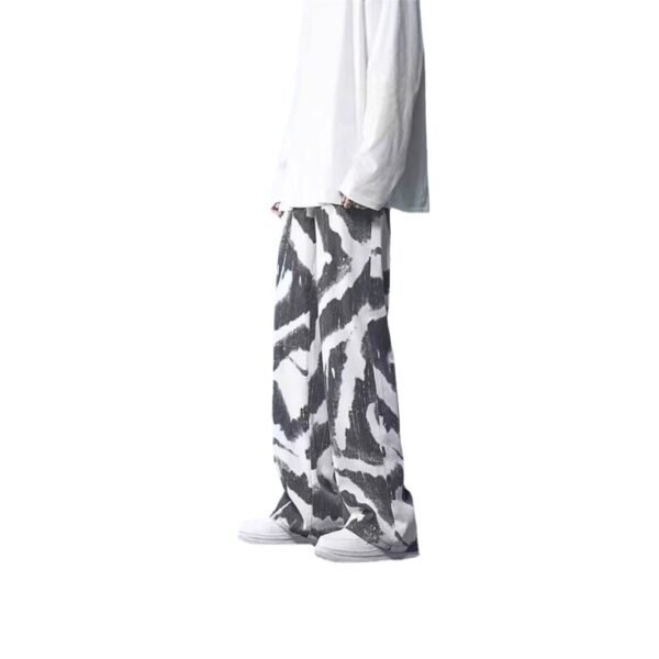 High Street Tie-dyed Graffiti Wide-leg - Image 6