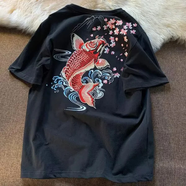 Koi Fish Overdyed T-shirt - Image 6