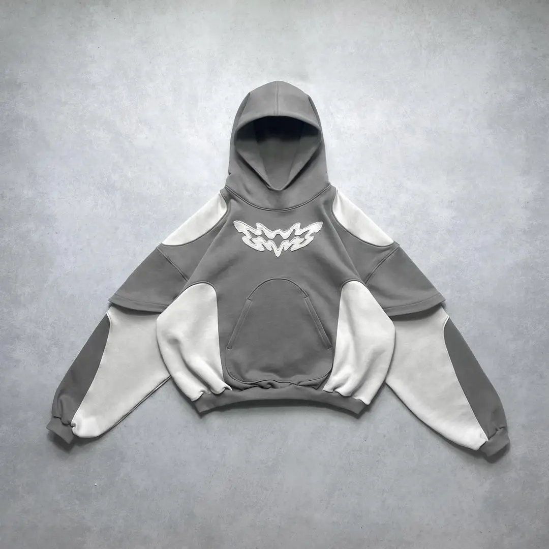 Unisex Y2K Retro Contrast Hoodie