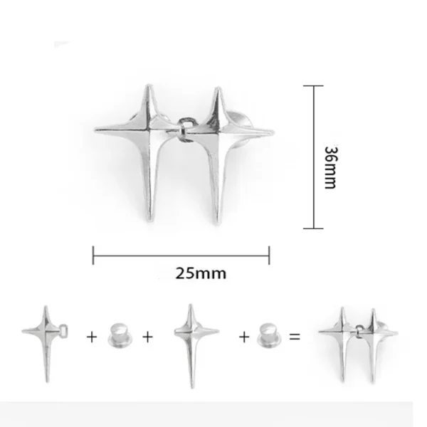 Seamless Star Button Clips - Image 5