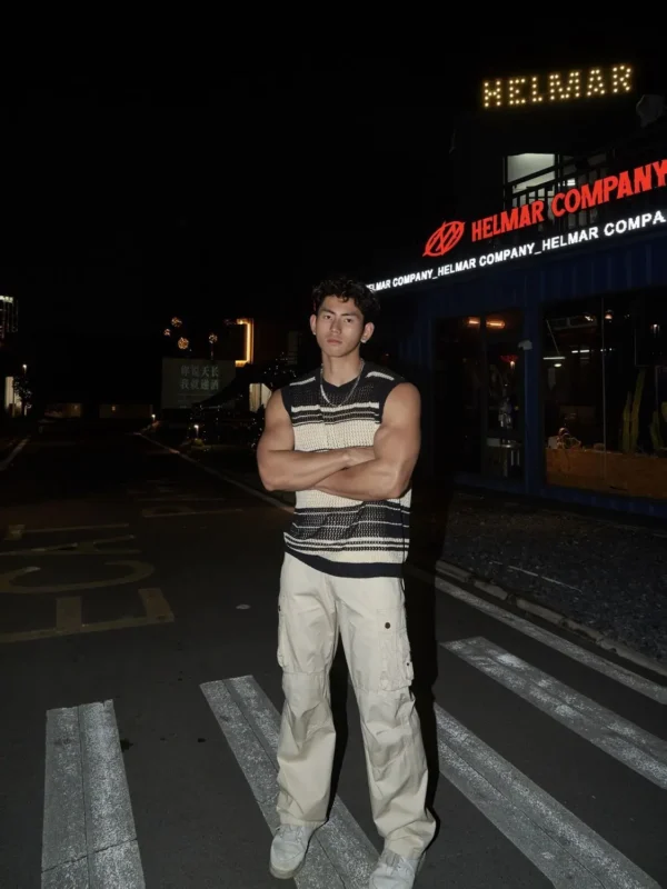 Striped Mesh Tank - Image 4
