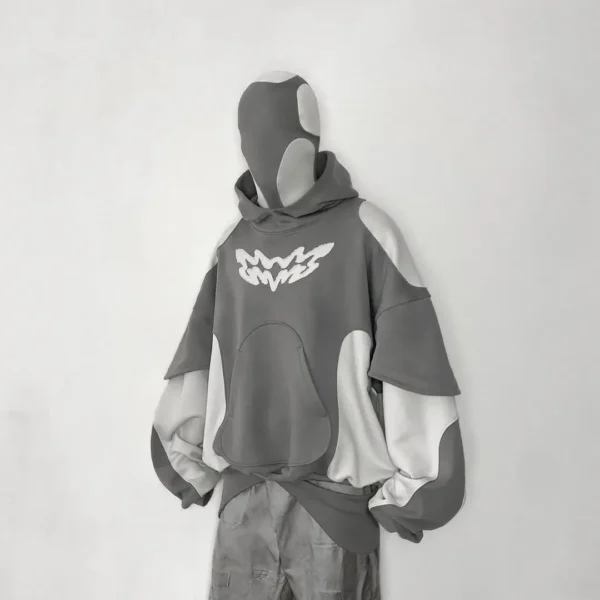 Unisex Y2K Retro Contrast Hoodie - Image 4