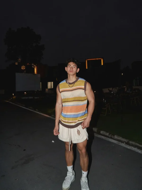 Striped Mesh Tank - Image 5