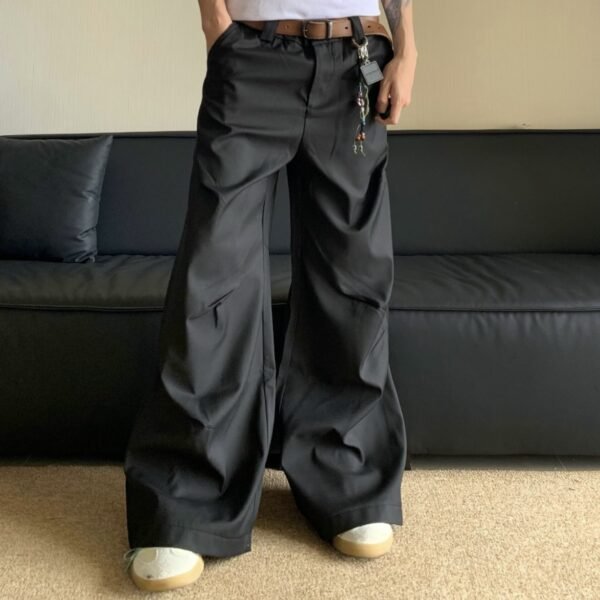 Casual Pleated Suit Pants